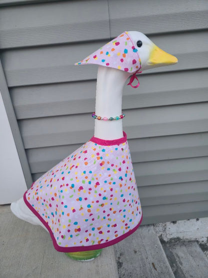 Confetti Party Porch Goose Outfit