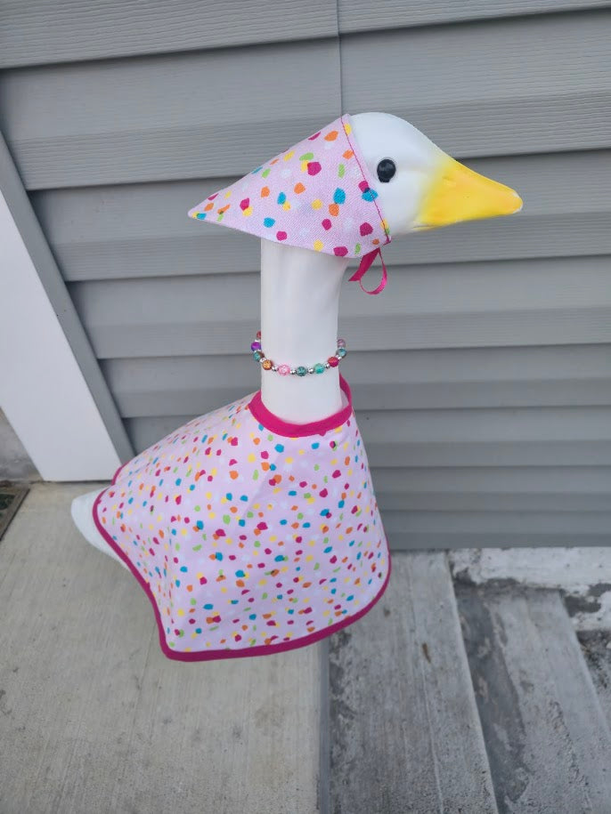 Confetti Party Porch Goose Outfit