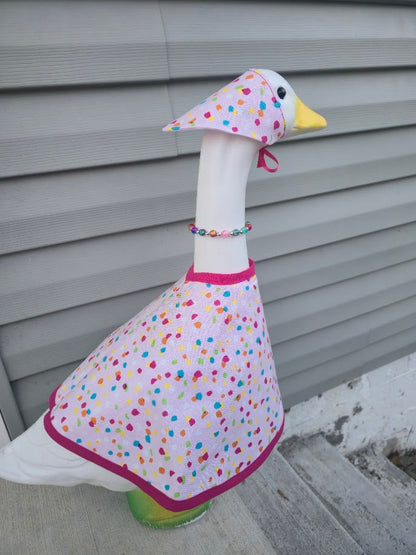 Confetti Party Porch Goose Outfit