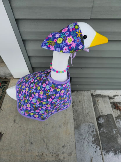 Sparkly Floral Porch Goose Outfit