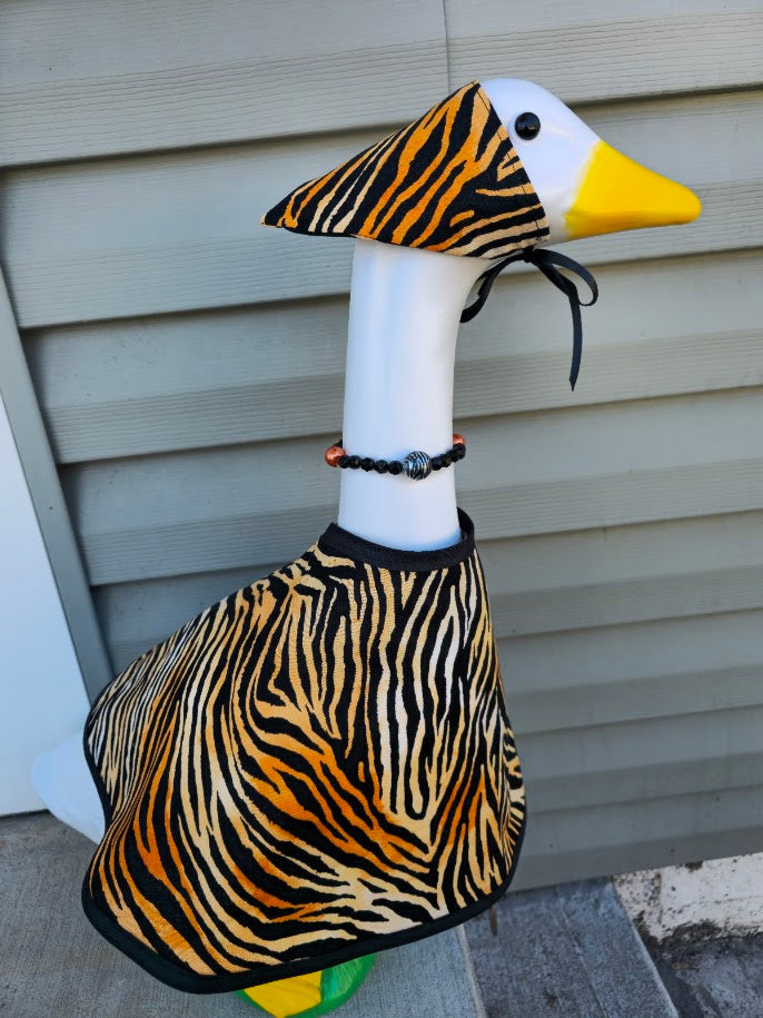 Tiger Stripes Porch Goose Outfit  🐯🖤🐯