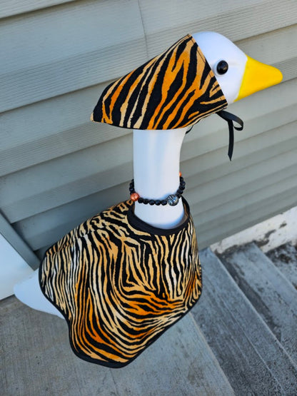 Tiger Stripes Porch Goose Outfit  🐯🖤🐯