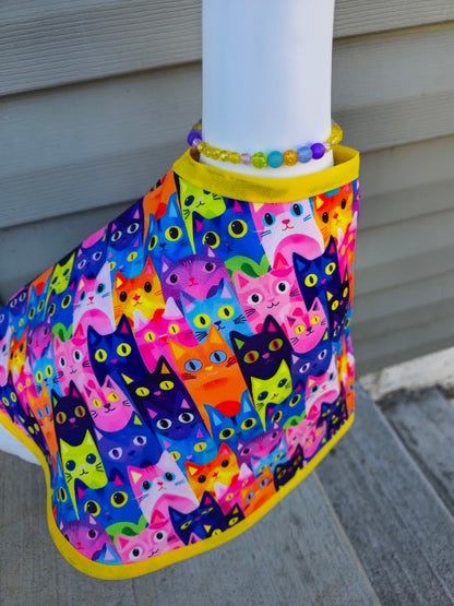 Colorful Cats Porch Goose Outfit