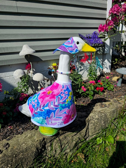 Rainbow Floral Porch Goose Outfit