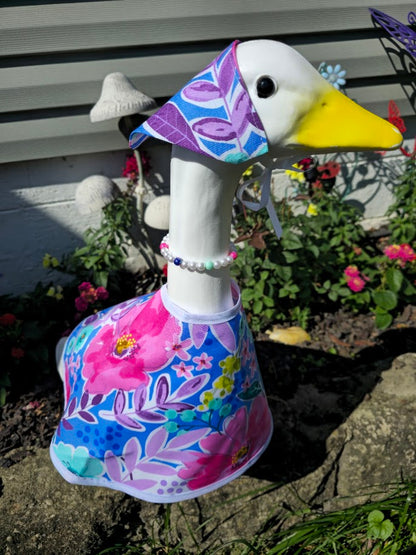 Rainbow Floral Porch Goose Outfit