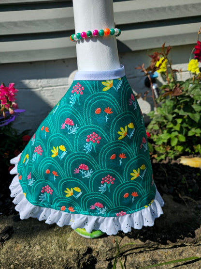 Teal Garden Porch Goose Outfit