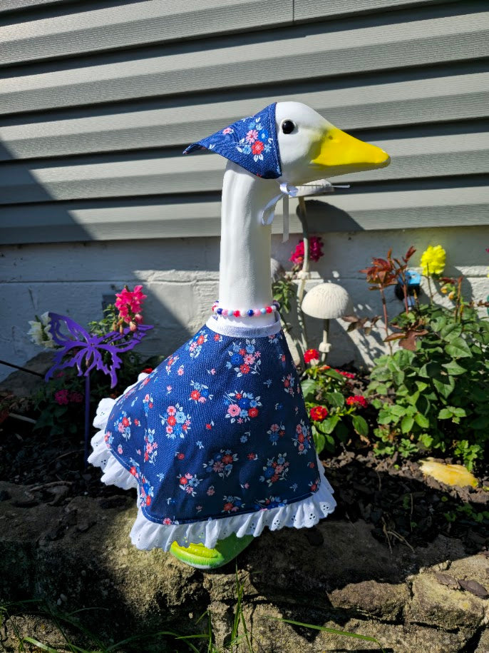 Summer Blooms Porch Goose Outfit