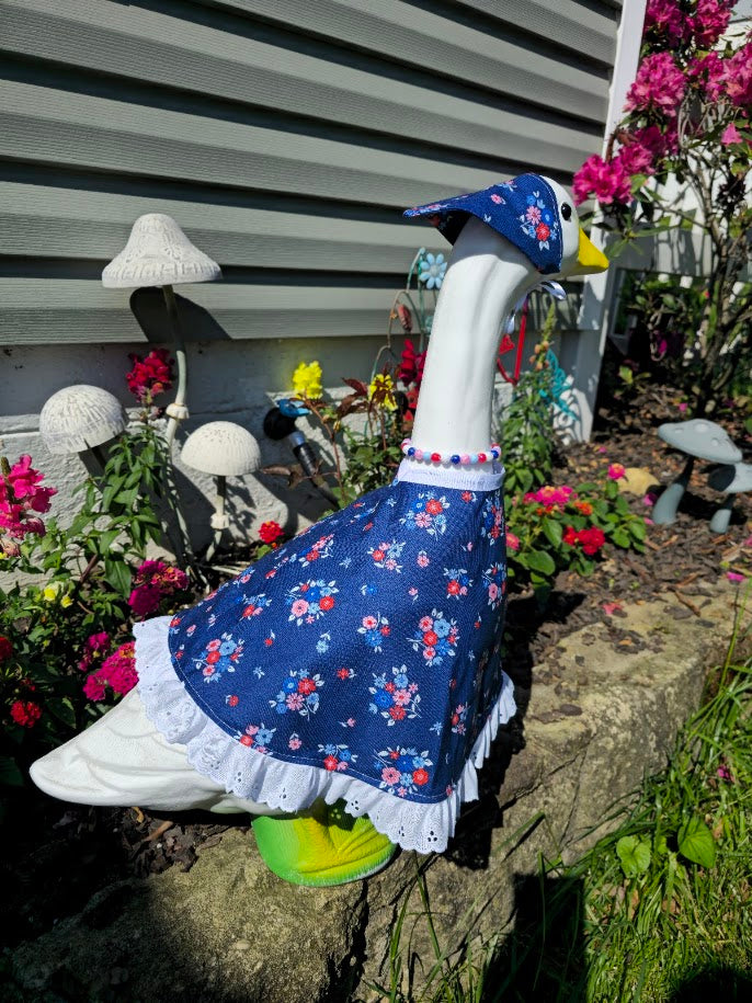 Summer Blooms Porch Goose Outfit