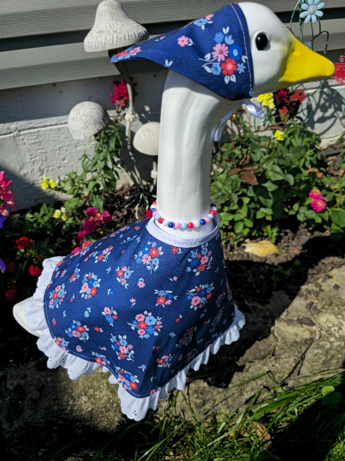 Summer Blooms Porch Goose Outfit