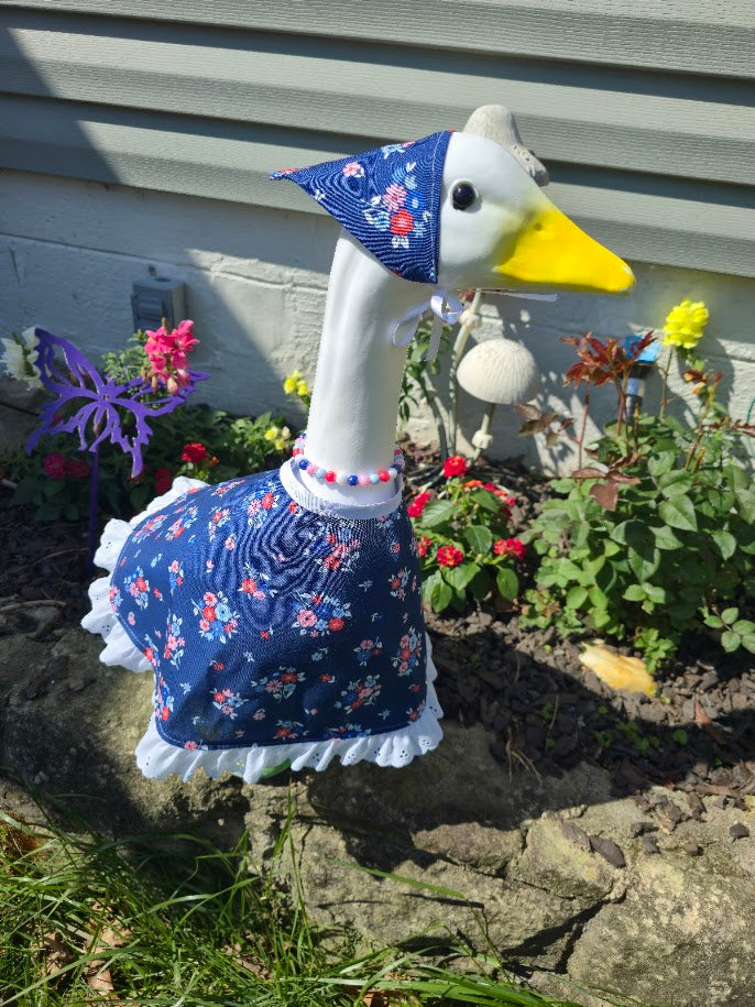 Summer Blooms Porch Goose Outfit
