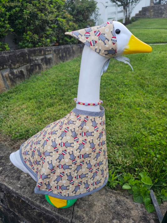 Sock Monkey Porch Goose Outfit