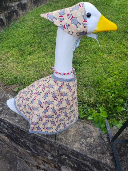 Sock Monkey Porch Goose Outfit