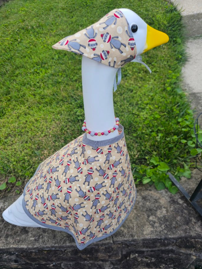Sock Monkey Porch Goose Outfit
