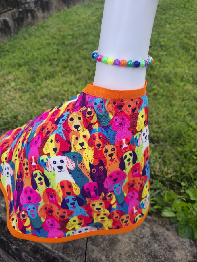 Colorful Dogs Porch Goose Outfit