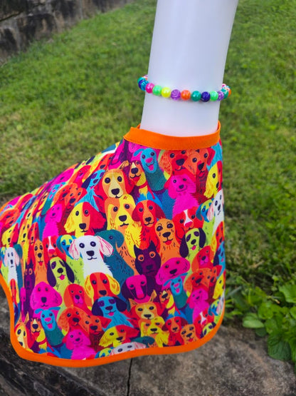 Colorful Dogs Porch Goose Outfit
