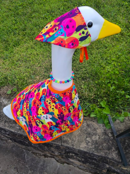Colorful Dogs Porch Goose Outfit