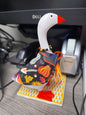 Fall Gardening Desk Goose Outfit