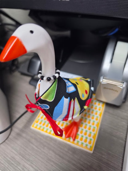 School Bus Buddy Desk Goose Outfit