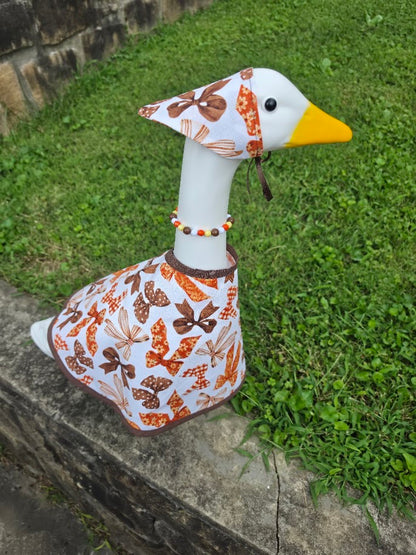 Autumn Bows Porch Goose Outfit