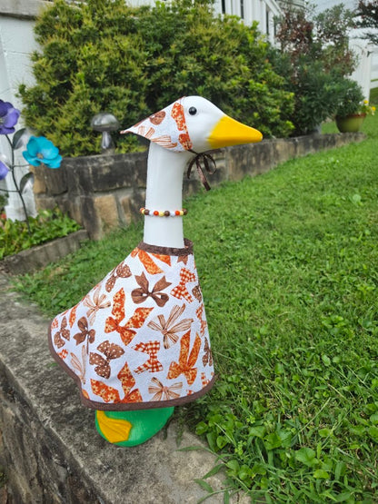 Autumn Bows Porch Goose Outfit