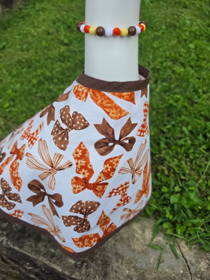 Autumn Bows Porch Goose Outfit