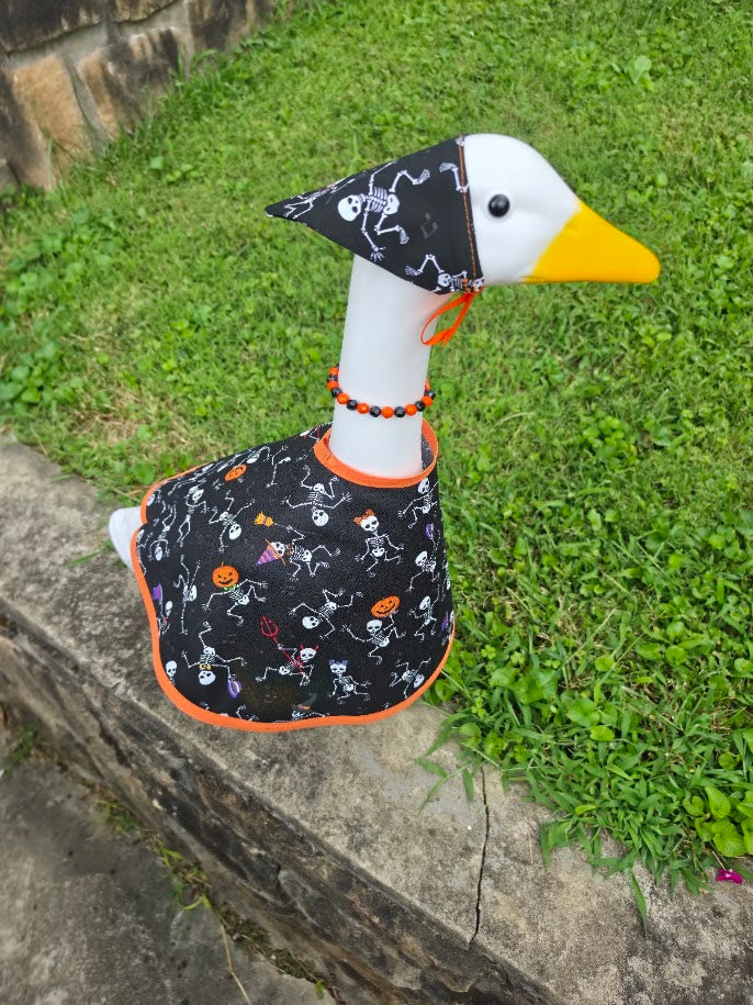 Dancing Skeletons Porch Goose Outfit