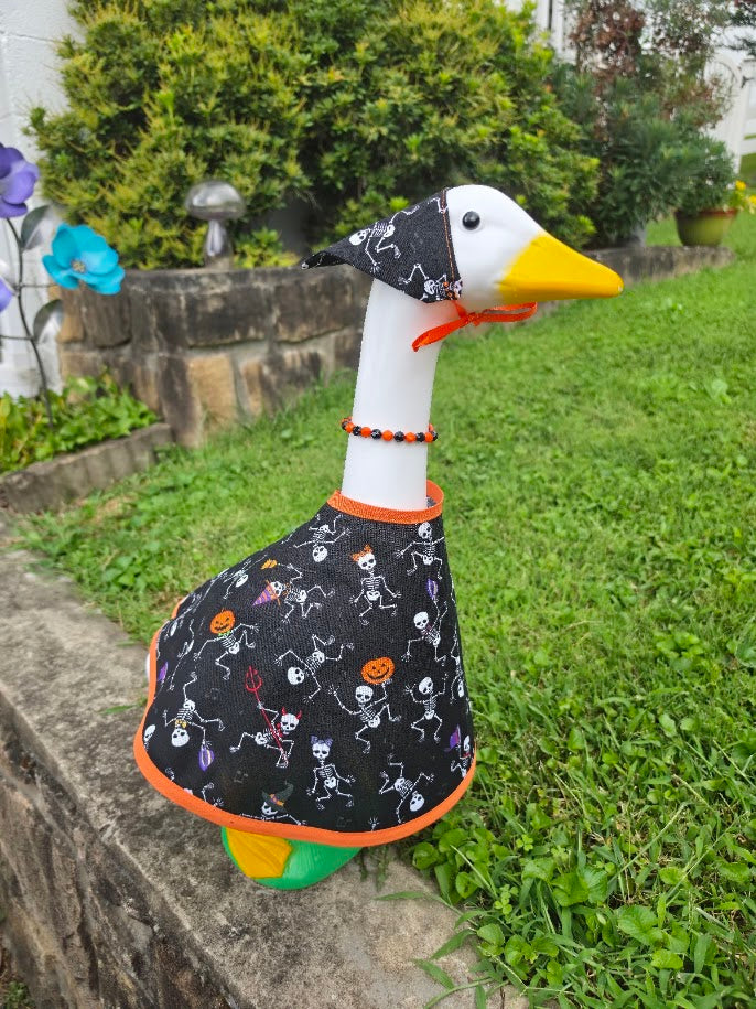 Dancing Skeletons Porch Goose Outfit