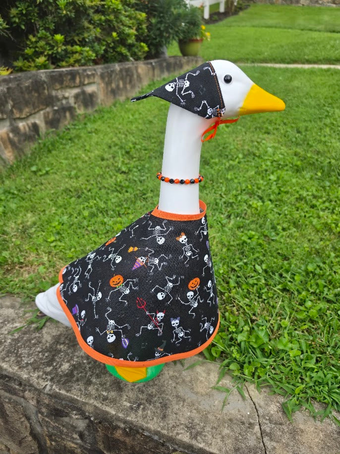 Dancing Skeletons Porch Goose Outfit