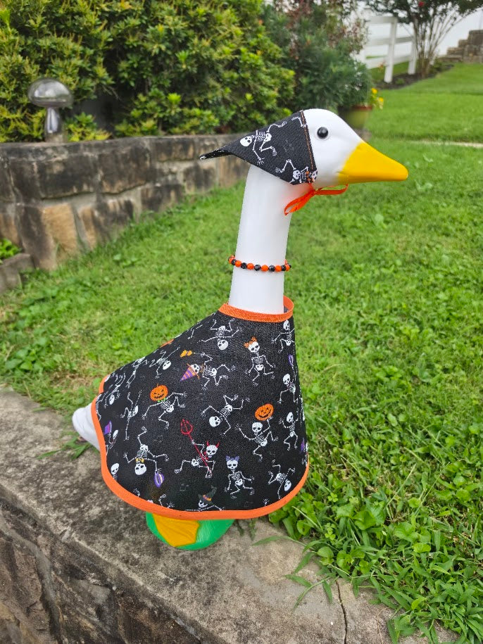 Dancing Skeletons Porch Goose Outfit