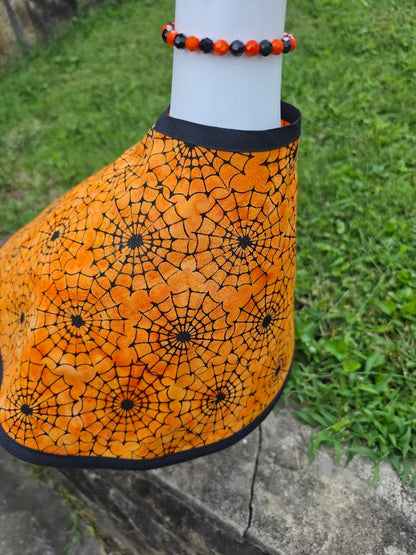Orange Spiderweb Porch Goose Outfit